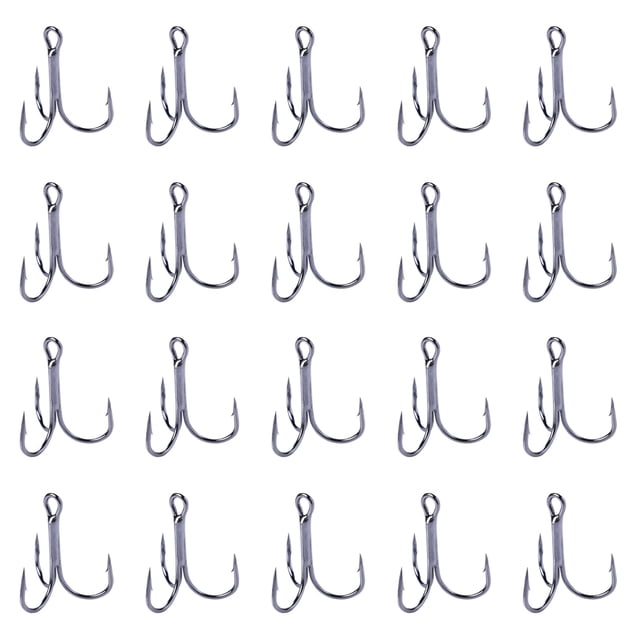 Hanchos de agudos Accesorios de pesca de acero al alto carbono de carbono (10#) 20pcs
