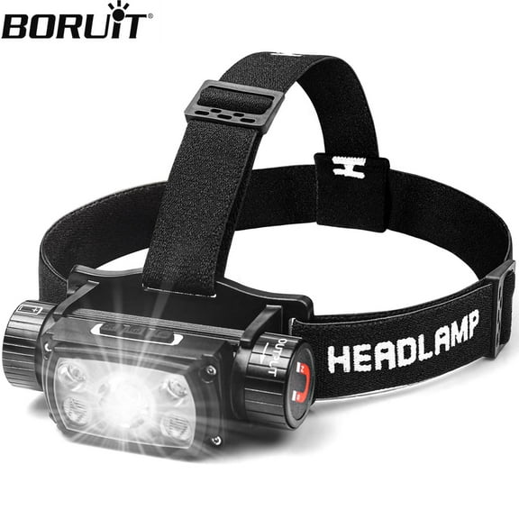 LED Headlamp 2000LM XPG 18650/21700 Super Bright Motion Sensor Headlight Type-C Rechargeable Waterproof Head Torch