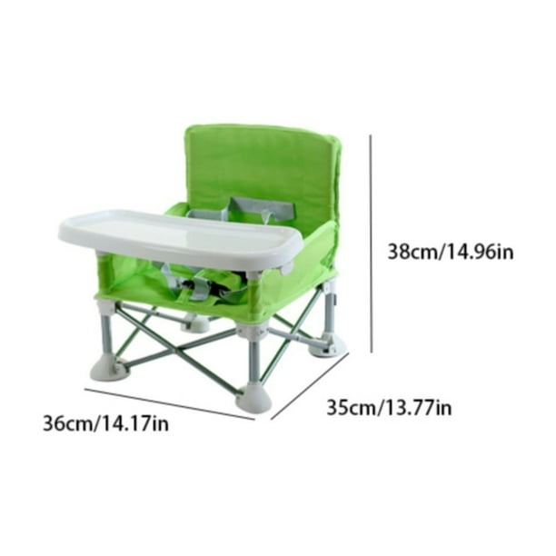 Xipoxipdo Baby Camping Chair Folding Camping High Chair For Baby Portable Travel Booster Seat With Food Tray Straps Baby Beach Travel Chair For