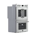 thumbnail image 3 of Forno Asti 30-Inch Double Electric Wall Oven with Upper French Doors in Stainless Steel, 7.36 cu. ft. Dual True Convection, 7,200W, Air Fry, Sous Vide, Self-Clean, 3 of 10