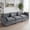 Gray, variant on ROOMARK Deep Seat Comfy Cloud Modular Sectional Sofa, Modern Modular Couch for Home Living Room Bedroom(Blue, 1 Seat)