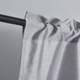 thumbnail image 3 of 3 Pieces Faux Silk Sheer Curtains Solid Color Rod Pocket Drapes for Kitchen Bathroom，Set with 2 Tiers 26x36 inch Each and 1 Valance 52x14 inch, 3 of 5