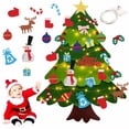 thumbnail image 1 of Fieltro De Árbol De Navidad Con Luz Led, Año Nuevo 2021, Regalo De Navidad Para Niños, Juguetes, Decoración Colgante De Navidad Para El Hogar seitruly HA038590-00, 1 of 6