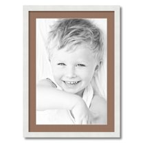 ArtToFrames 20x28 Matted Picture Frame with 16x24 Single Mat Photo Opening Framed in 1.25 Satin White Frame and 2 Sandpiper Mat (FWM-3966-20x28)