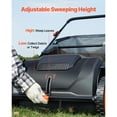 thumbnail image 3 of KFFKFF Push Lawn Sweeper, 21 inch Leaf & Grass Collector with 3.5 cu. ft. Mesh Collection Bag and Dual Spinning Brushes, 3 of 9
