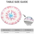 thumbnail image 6 of Colorful Tie Dye Pattern Round Fitted Tablecloth with Elastic Edge,Dining Table Cover Waterproof,Outdoor Round Tablecloth for Camping,Dining,Indoor and Outdoor, 6 of 7