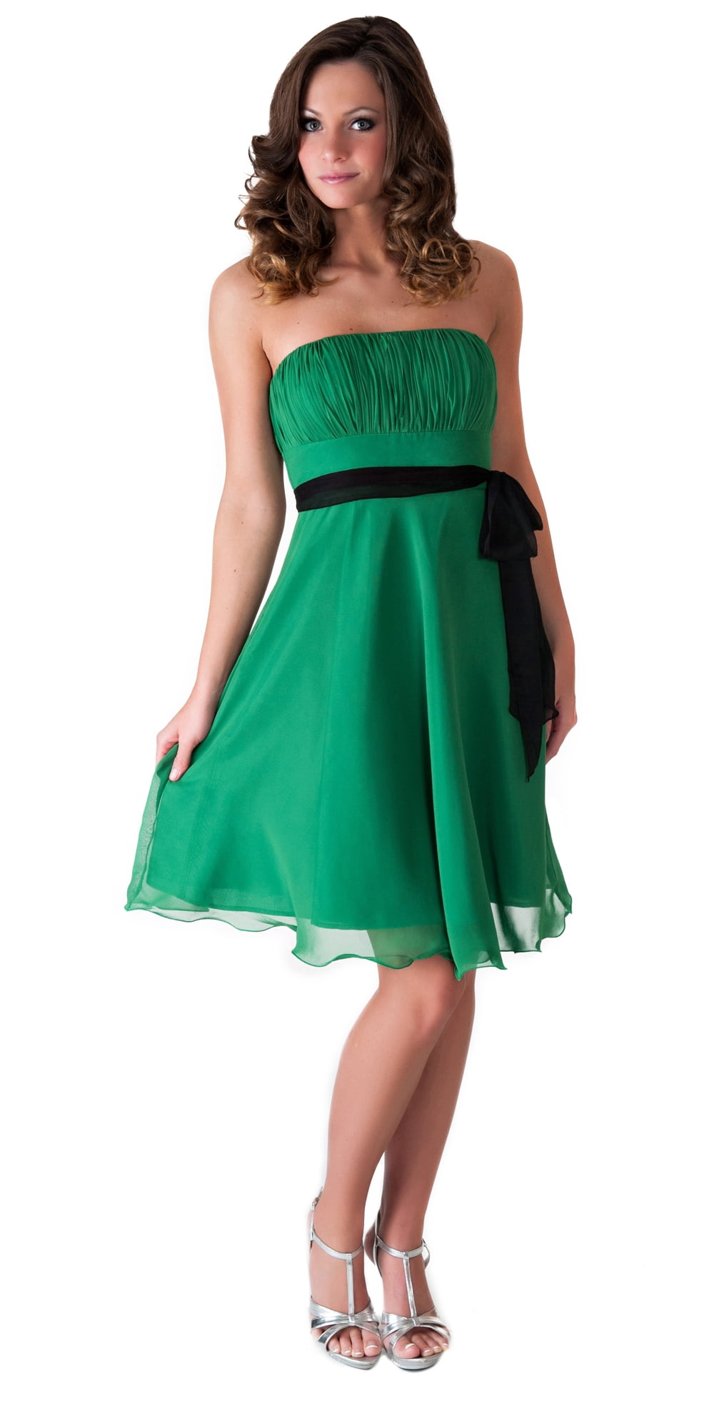kelly green evening gown