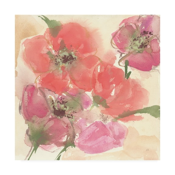 Trademark Fine Art 'Coral Blooms I' Canvas Art by Chris Paschke
