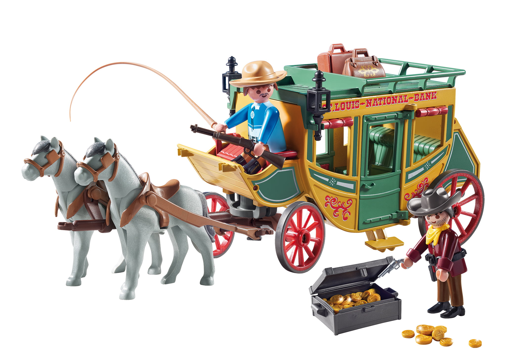 3 stools cow boys brown-clear 3è generation for horses Playmobil western 