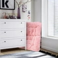 thumbnail image 7 of OAKHAM Comfy Saucer Chair, Folding Faux Fur Lounge Chair for Bedroom and Living Room, Flexible Seating for Adults, X-Large, Pink, 7 of 7
