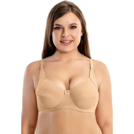 

Medcursor Womens Low Cut Bra Underwear Bralette Crop Top Female Bra Push Up Brassiere Bra Thin Cup Bra Deep V Plus Size Unpadded Bra