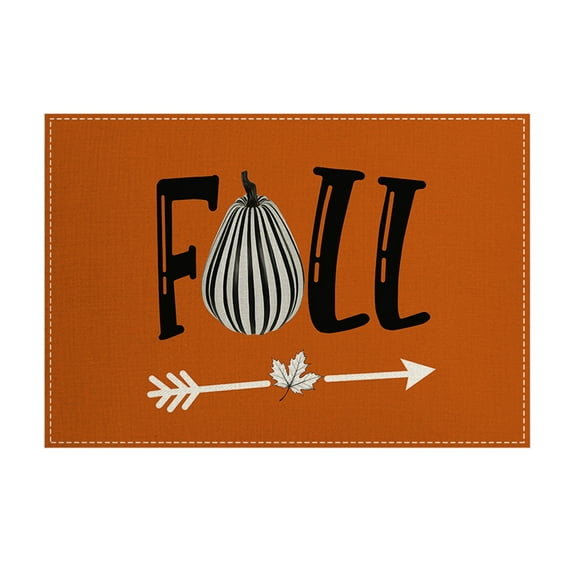 Moocorvic Thanksgiving Decorations Placemats Fall Decor Autumn Harvest Vintage Table Mat for Party Dining Decoration