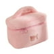 thumbnail image 2 of Bolso del maquillaje de la felpa con el organizador del maquillaje de la manija para el cepillo del maquillaje del viaje de negocios Rosa, 2 of 9