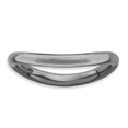 thumbnail image 1 of 925 Sterling Silver Black Plate Wave Stackable Ring Curved, 1 of 7
