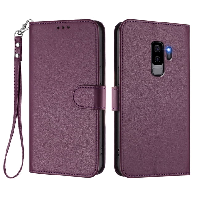 Funda Cartera GANGXUN para Samsung Galaxy S9 – Cierre Magnético, Protección RFID, Correa Desmontable, Compatible con Carga Inalámbrica