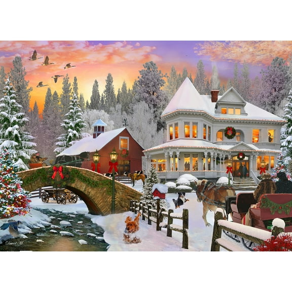 Jigsaw Puzzle-Country Christmas (1000 Pieces)