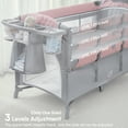 thumbnail image 6 of Babyomi Multifunctional Co-Sleeper Bassinet with Adjustable Height, Pink, with 3 Hanging Toys, 6 of 9