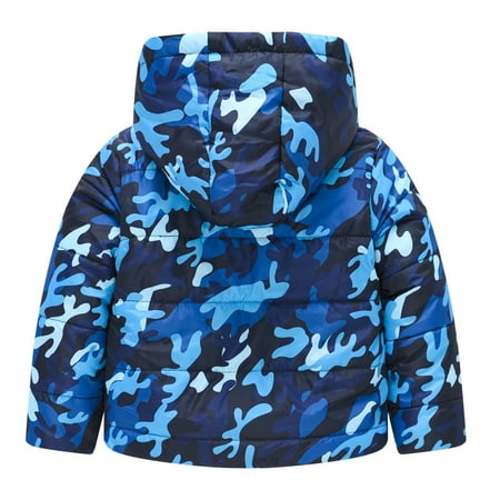 

Honeeladyy Winter Toddler Kids Baby Grils Boy Winter Outdoor Thick Warm Coat Hooded Windproof Coat Blue Discount