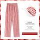 thumbnail image 1 of Pantalones de pijama para mujer, otoño e invierno, de algodón, sueltos, a cuadros, para uso exterior, primavera y otoño, verano, para el hogar, para chicas gorditas, 1 of 5