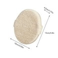 thumbnail image 3 of YiFudd Exfoliating Loofah Sponge Pads,Large 100% Natural Luffa and Terry Cloth Materials,Premium Loofa Sponge Scrubber Body Glove Close Skin for Men and Women,Perfect for Bath Spa and Shower, 3 of 6