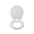 thumbnail image 4 of Croydex Clavey Round Wooden Toilet Seat, Stick Tight, Soft Close, Quick Release, 4 of 8