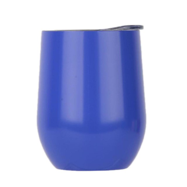 Aleación azul 12oz botella aislada taza irrompible de vino suministros Baoblaze Vaso de vino de acero inoxidable