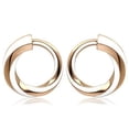 thumbnail image 1 of Boucles d'Oreilles en Acier Inoxydable IP Or Rose avec Époxy en Blanc, 1 of 1