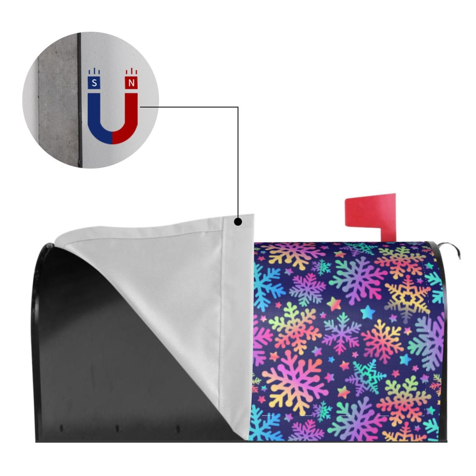 Kdxio Magnetic Mailbox Cover 21x18 in Mailbox Cover Outdoor Decoration Holiday Mailbox Covers for Home Garden Yard-21x18 in