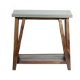 thumbnail image 3 of Brookside 30" W Wood and Concrete-Coated Top Wood Console/Media Table, 3 of 7