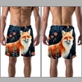 thumbnail image 3 of luoweisi Men's Beach Shorts Quick Dry Swim Trunks with Mesh Lining Fox L, 3 of 5