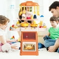 thumbnail image 5 of Koppop Kids Kitchen Playset 44pcs - with Sound, Light & Steam Effects, Pretend Play Toys Includes Food, Sink & Stove, Ideal for Boys & Girls Ages 3-6 (Orange)., 5 of 7