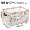 thumbnail image 4 of Yayeee 2 Pack Canvas Storage Basket with Handles for Shelves Fabric Bins Closet Organizer, Small Floral Pattern, 4 of 8