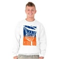thumbnail image 3 of Basketball Hoop Athlete Game On Men's Crewneck Sweatshirt Brisco Brands S, 3 of 6