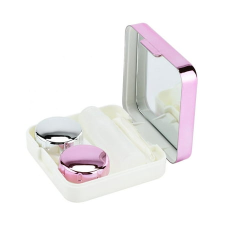 VBESTLIFE Reflective Cover Contact Lens Case Set Cute Lovely Travel Kit Box,Contact Lens Box,Lens Box