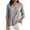 Gray, variant on Women's Cotton 3/4 Sleeve Lightweight Tops Casual Scoop Neck Loose Fit Blouses Roll Tab Cuff Tunic Shirts for Work Office Daily Wear, Army Green, M