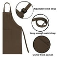 thumbnail image 4 of TOPTIE Kids Apron and Chef Hat Set, Adjustable Cotton Child Cooking Kitchen Apron, S-XXL-Coffee-M, 4 of 8