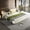 Beige White, variant on Noble House Misty King Size Chenille Upholstered Cloud Bed Frame, Adjustable Swivel Headboard & Round Corners, Dark Grey