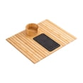 thumbnail image 4 of TISHITA Bamboo Sofa Arm Tray Table Couch Cup Holder Sturdy,Creative,Organizing Bracket,Foldable Couch Armrest Tray Portable for Phone, 4 of 7