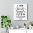 thumbnail image 5 of Scripture Walls Psalm 91:11 He Will Command Bible Verse Canvas Christian Wall Art Ready to Hang Unframed, 5 of 13