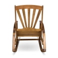 thumbnail image 4 of Christopher Knight Home Sunview Outdoor Acacia Rocking Chair with Footrest by  teak finish, 4 of 5