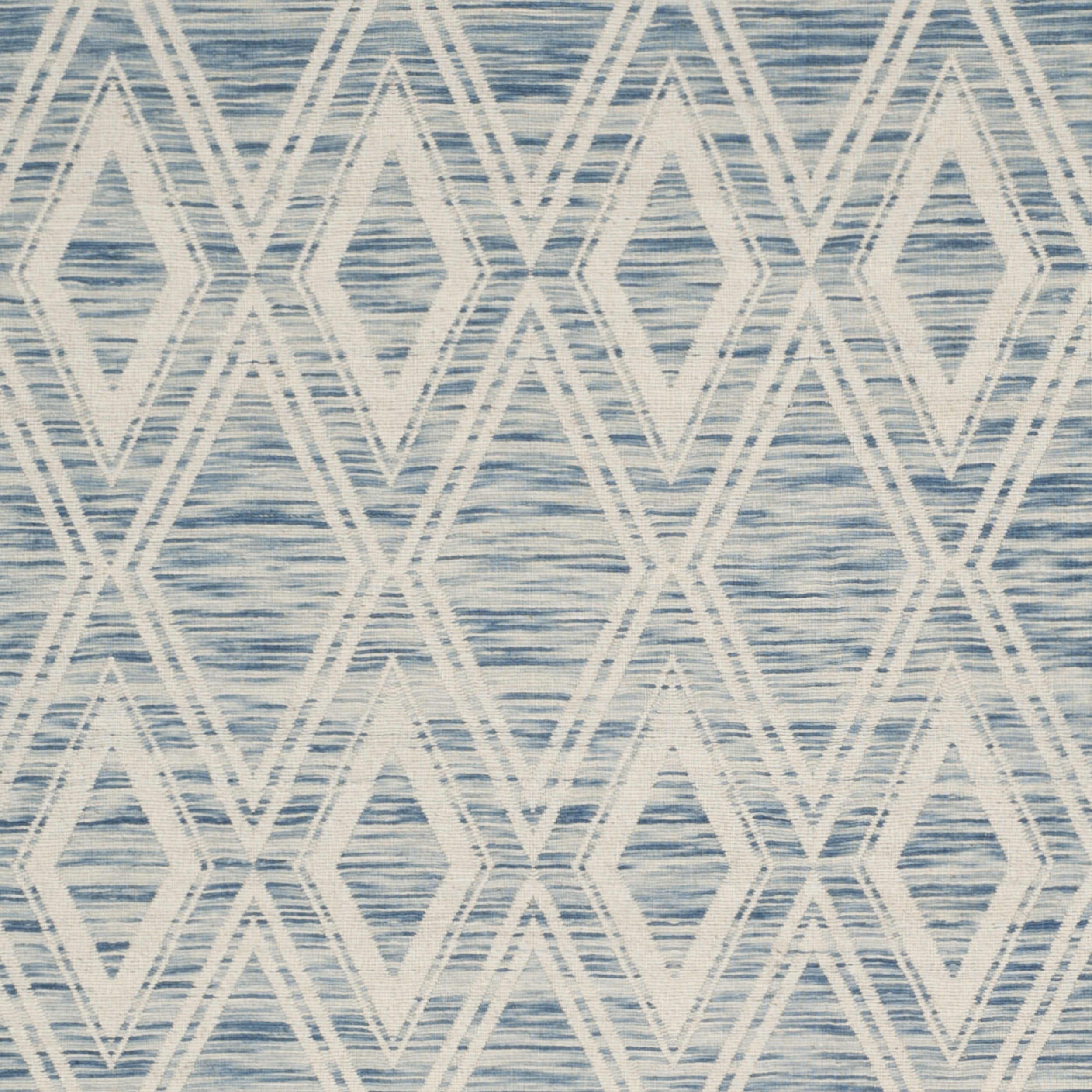 SAFAVIEH Marbella Alicia Geometric Diamonds Wool Area Rug, Dark Blue/Ivory, 9' x 12'