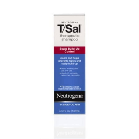 Neutrogena T/Sal Therapeutic Shampoo Scalp Build-up Salicylic Acid, 4.5 oz