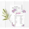 thumbnail image 2 of Inkdotpot Floral 50 Sheets What'sIn Your PurseBaby Shower GameCards Oh Deer Activity CardsPartyIdea Baby Shower Party Supply, 2 of 5