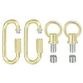 thumbnail image 1 of M10 Fine Thread Lamp Female Loop Holder with M12 Adapter Chain Quick Link, 132 lbs Load Gold Tone Pack of 2, 1 of 7