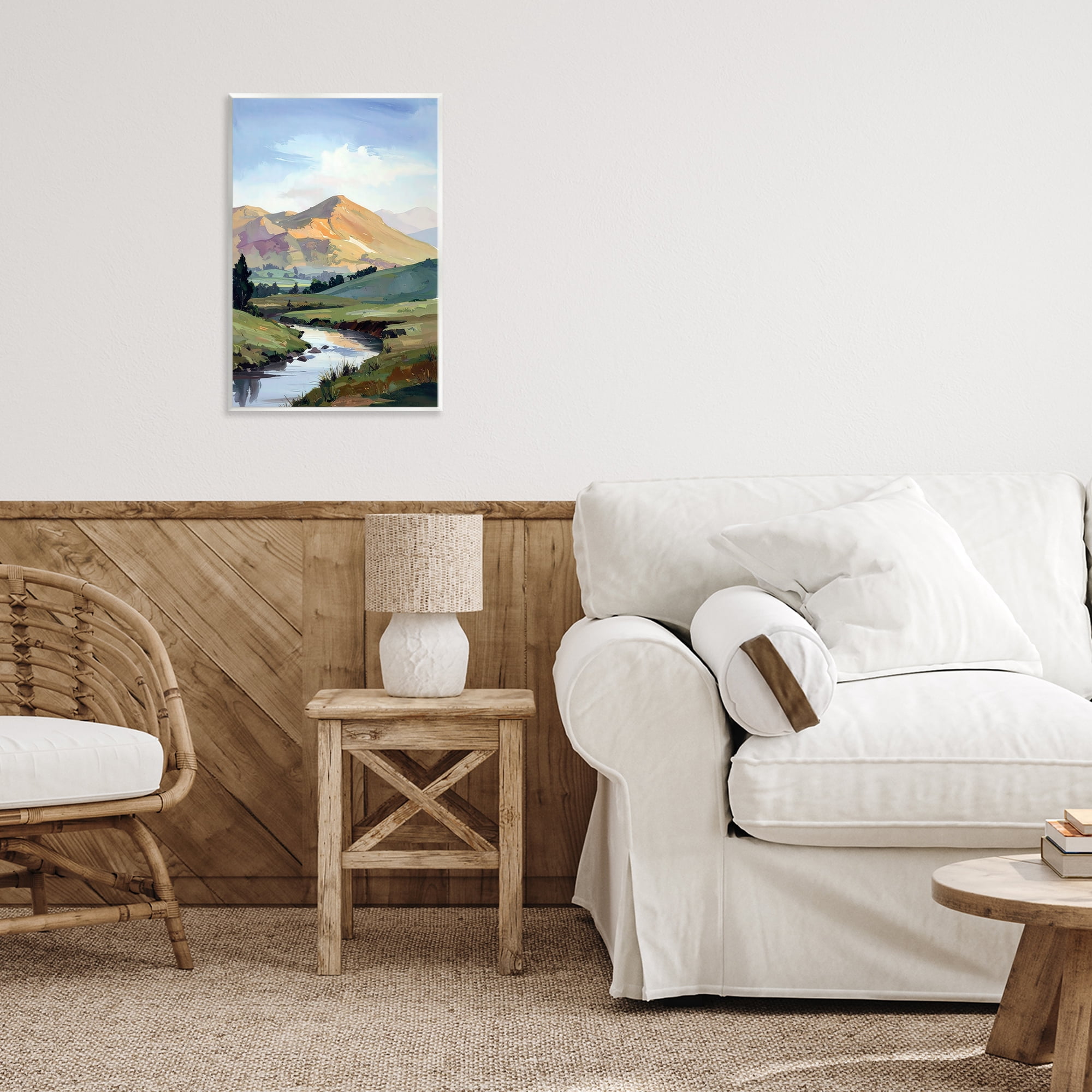 Stupell Industries Across The Valley Wall Plaque Art, design by Alonza Saunders