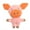 Little Pig, variant on Walbest Dog Plush Toys with Squeaker Soft Cotton Puppies Stuffed Chew Toy Durable Animal Dogs Doll for Small Medium Pets