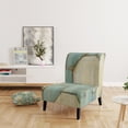 thumbnail image 3 of Designart "Geometric Title Element" Upholstered Modern Accent Chair - Arm Chair, 3 of 5
