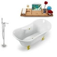 thumbnail image 7 of Tub, Faucet and Tray Set Streamline 60" Clawfoot NH900WH-CH-140, 7 of 7