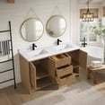 thumbnail image 2 of San Diego 55" Freestanding Bathroom Vanity Oak, 2 of 11