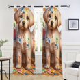 thumbnail image 5 of Dog Paint Drawer Blackout Curtain Panels Drapes Privacy Assured with Light Filtering Curtains for Living room Bedroom Bathroom Window, 5 of 6